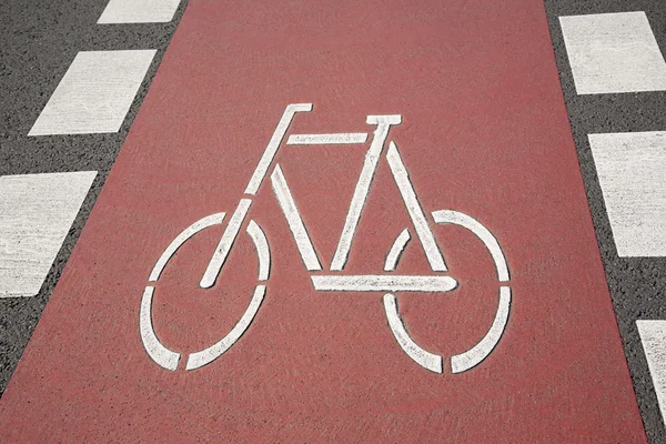 Symbole de piste cyclable, Bonn — Photo