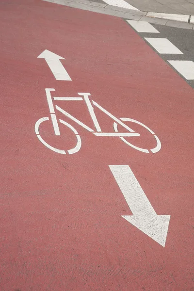 Bike Lane och pil, Bonn — Stockfoto