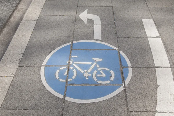 Símbolo carril bici, Bonn — Foto de Stock