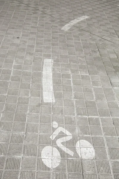 Bike lane szimbólum — Stock Fotó