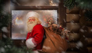 Noel Baba açık çuval taşıma