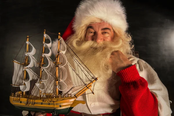 Babbo Natale a casa — Foto Stock