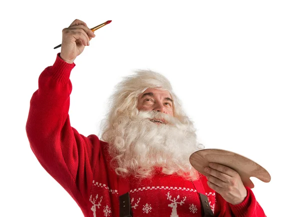 Santa Claus painting — Stock Photo, Image