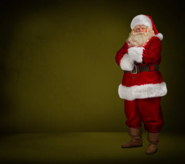 Babbo Natale guarda la macchina fotografica — Foto Stock