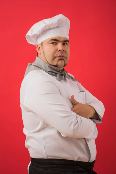 Man in chef uniform — Stock Photo, Image