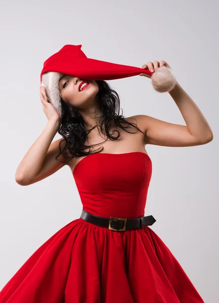 Сексуальная Санта-девочка — стоковое фото