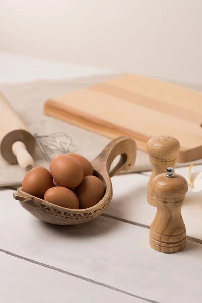 Ingredients for dough preparing — Stock Photo, Image