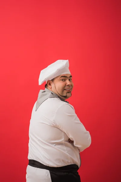 Man in chef uniform — Stock Photo, Image