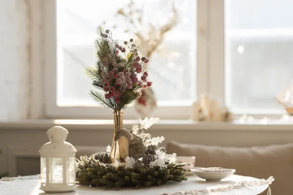 Interior de Navidad en luz natural — Foto de Stock