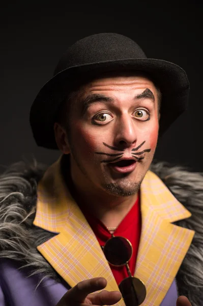 Buffo clown in posa — Foto Stock