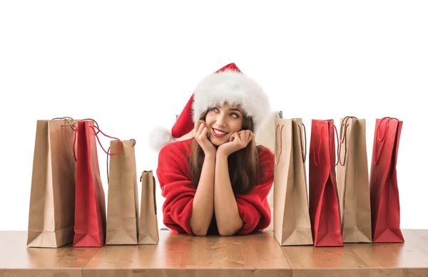 Christmas shopping woman — Stock Photo, Image