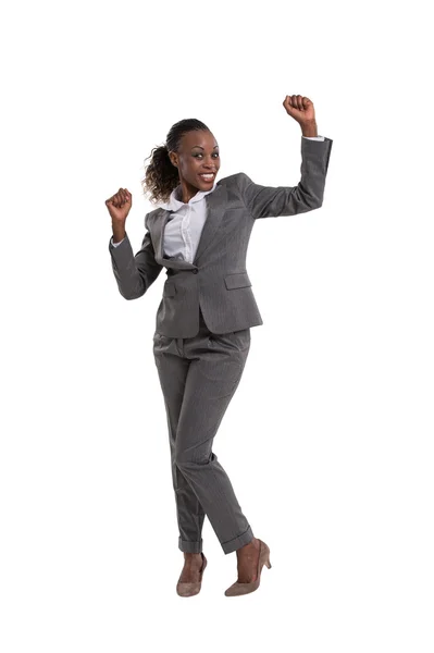 Mujer de negocios africana feliz —  Fotos de Stock