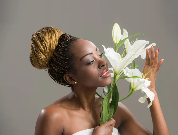 Sensual african woman — Stock Photo, Image