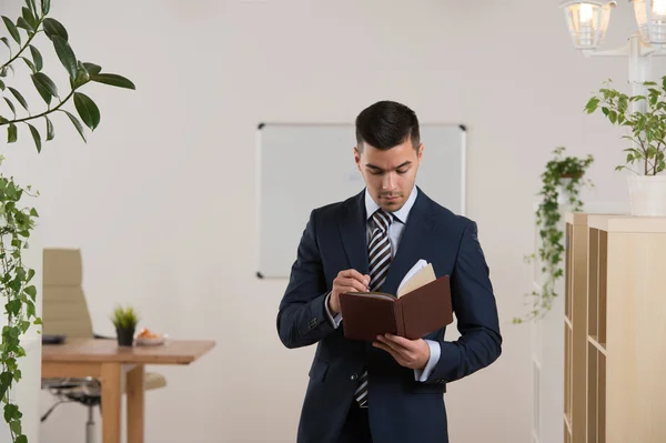 Planification de l'homme d'affaires au bureau — Photo