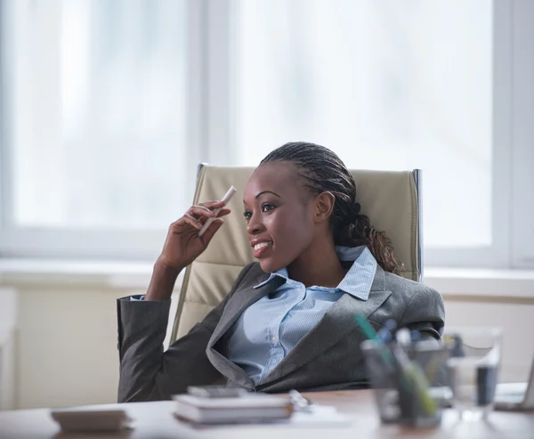 Zakenvrouw Planning — Stockfoto