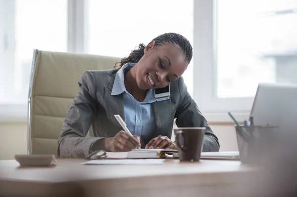 Busy business woman — Stock Photo, Image