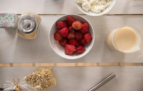 Gezond ontbijt ingrediënten — Stockfoto