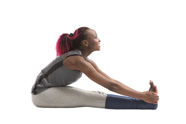 Woman doing   stretching exercise — Stock Photo, Image