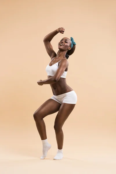 运动型的非洲女人 — 图库照片