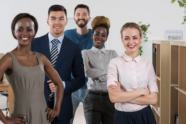 Equipe de negócios feliz — Fotografia de Stock