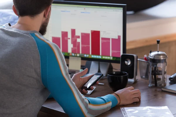 Zakenman aan het werk — Stockfoto