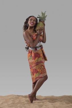 Ananas Afrika kadın