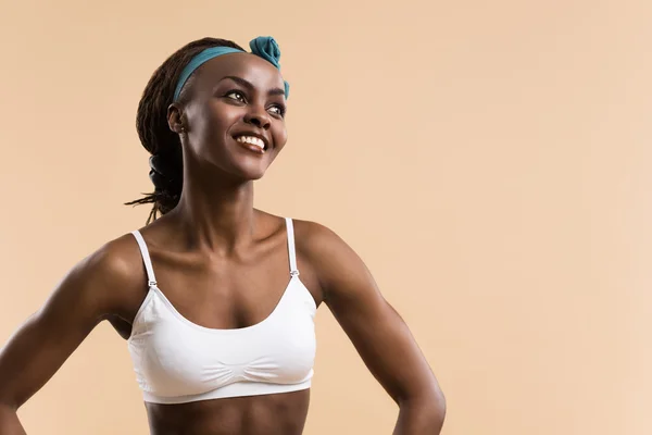 Young african athletic girl — Stock Photo, Image