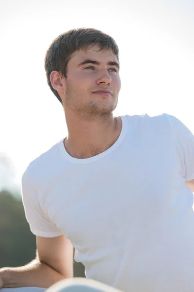 Young man with pure happiness — Stock Photo, Image