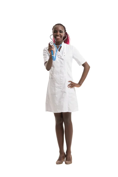 Medical doctor with stethoscope — Stock Photo, Image