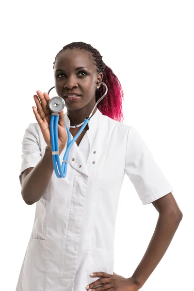 Medical doctor with stethoscope — Stock Photo, Image