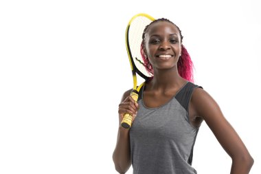 Tenis oynayan kadın