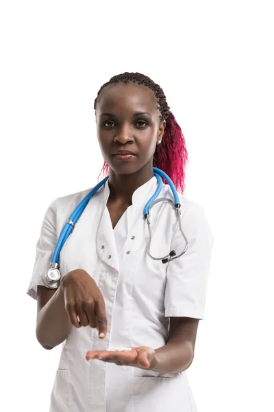 Afričanka doktor — Stock fotografie