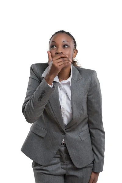 Business woman laughing — Stock Photo, Image