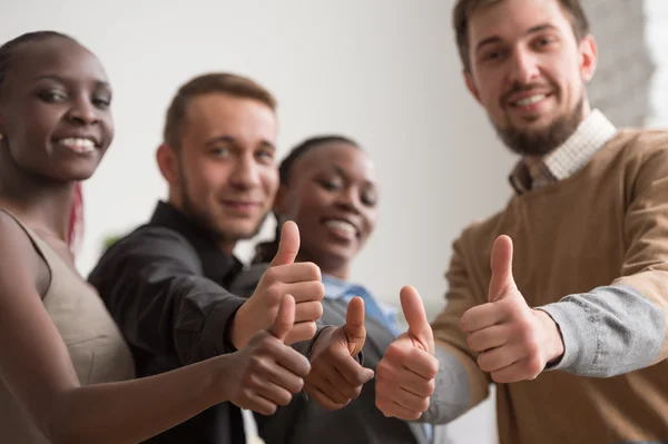 Grupo empresarial alegre — Fotografia de Stock