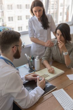 Doctor prescribing medication