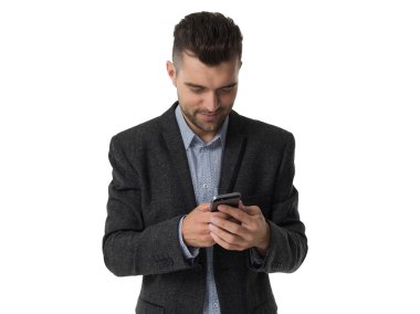 yakışıklı işadamı portresi