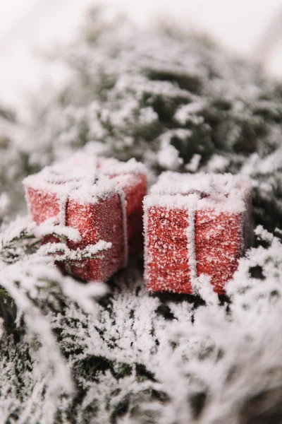 Presentes de Natal e presentes — Fotografia de Stock