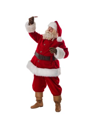Noel Baba tüy kalem tutan