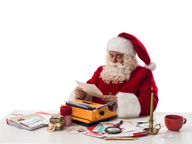 Noel Baba çocuk harfleri ile çalışma