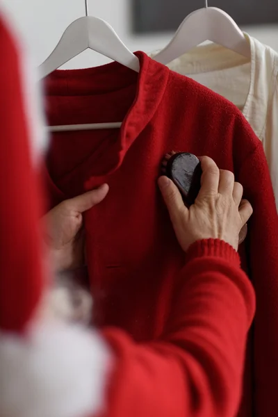 Santa Claus at Home — Stock Photo, Image