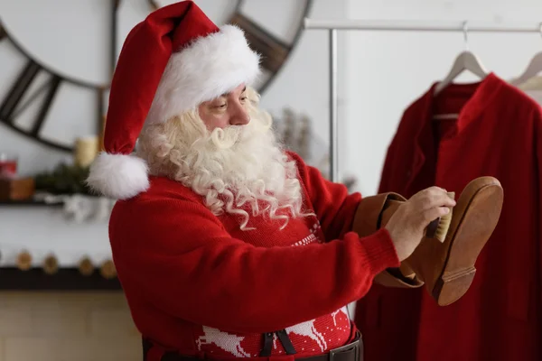 Santa Claus at Home — Stock Photo, Image