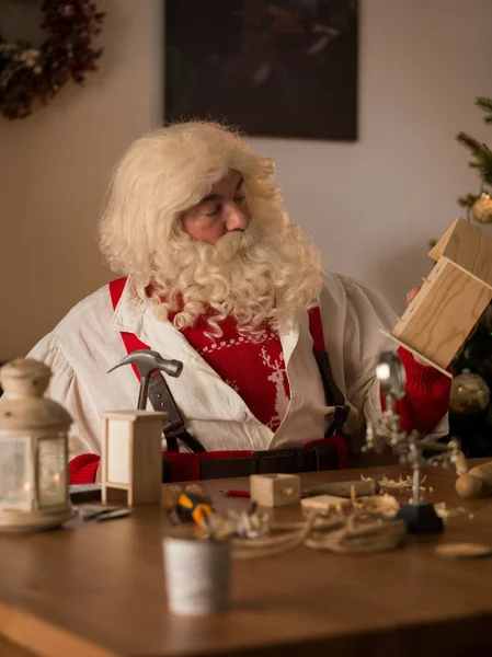 Papá Noel en casa —  Fotos de Stock