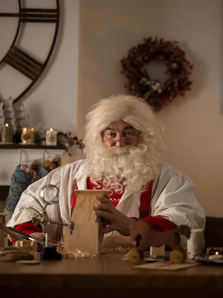 Santa Claus at Home — Stock Photo, Image