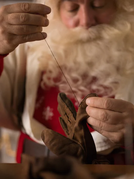 Santa Claus at Home — Stock Photo, Image