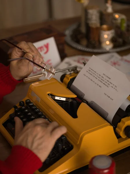 Santa Claus at Home — Stock Photo, Image