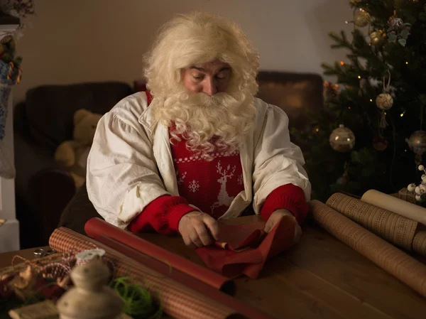 Papá Noel en casa — Foto de Stock