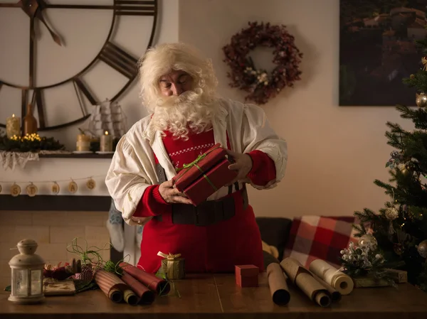 Papá Noel en casa — Foto de Stock