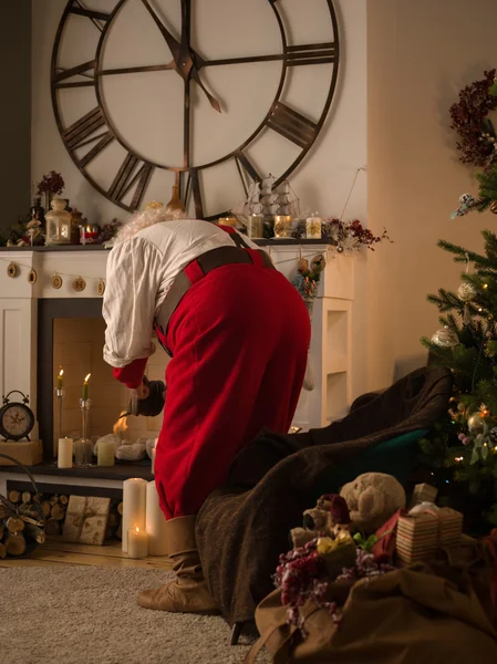 Santa Claus at Home — Stock Photo, Image