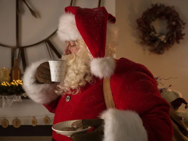 Babbo Natale a casa — Foto Stock