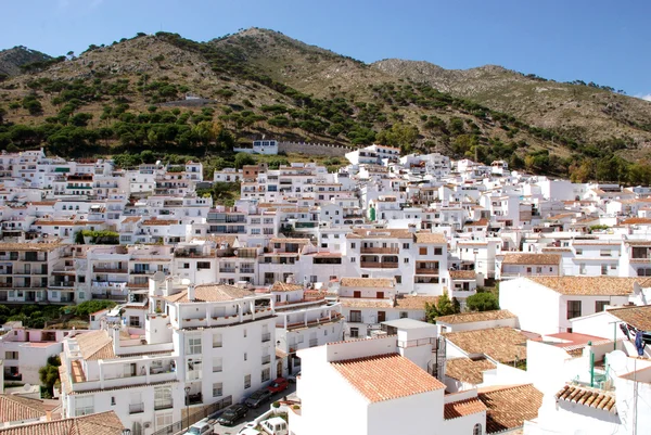 Bílé domy v Rondě, Andalucia — Stock fotografie